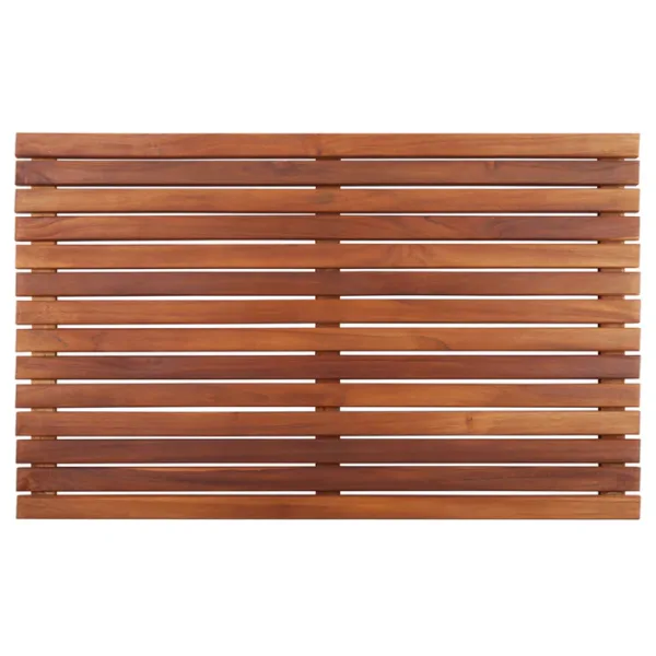 Kaydırmaz Ahşap Banyo Paspası | Doğal Teak Ahşap Duş Izgarası - Görsel 4