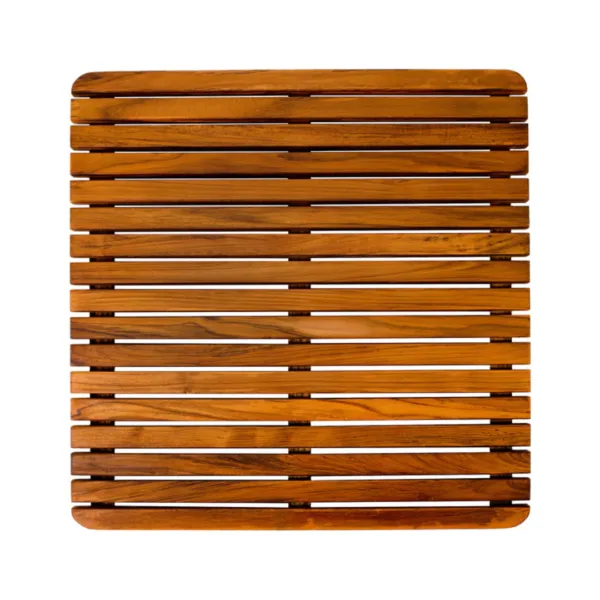 Bu görselde, 70x70 cm ölçülerinde teak ağacından üretilmiş masif ahşap hazır masa tablası yer alıyor. Ürün, doğal rengi ve düzgün çizgileriyle modern ve zarif bir görünüm sunuyor.